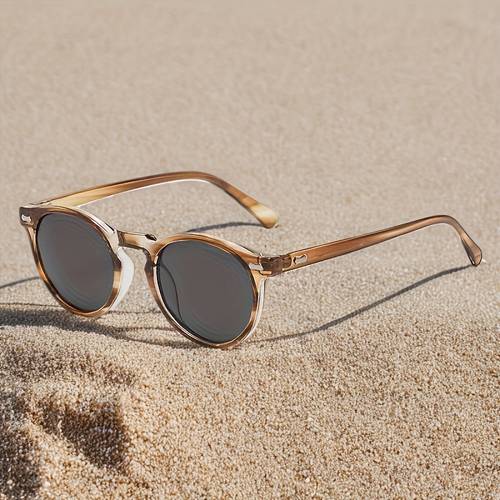 round fashion polarized women and men fashion glasses uv protection ideal for beach camping driving ideal valentines day gift