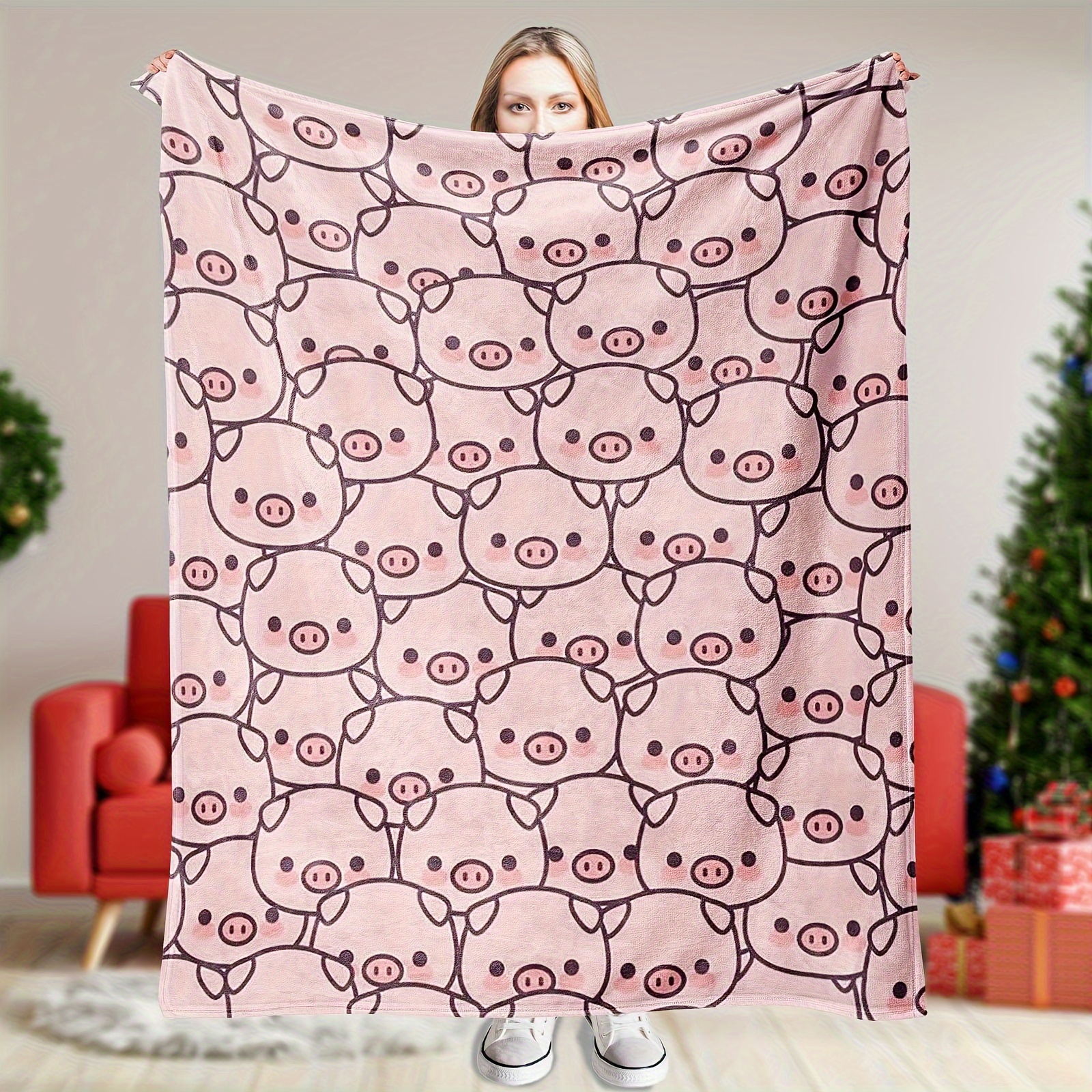 Pig Blanket Gifts Cute Pig Throw Blanket Girl Pig Throw - Temu Canada