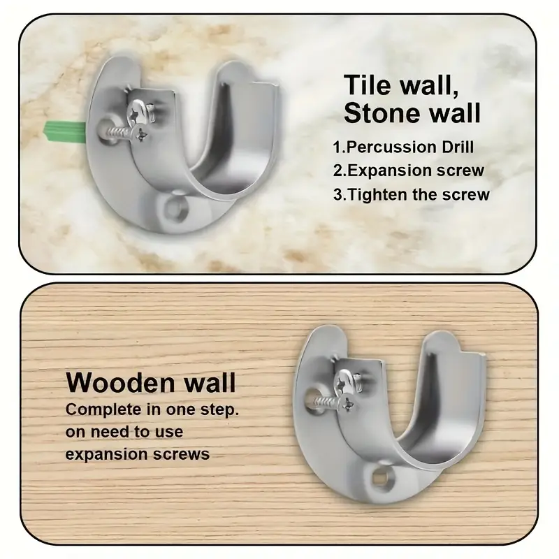 Closet Rod Holder Stainless Steel U shaped Closet Pole - Temu Ireland