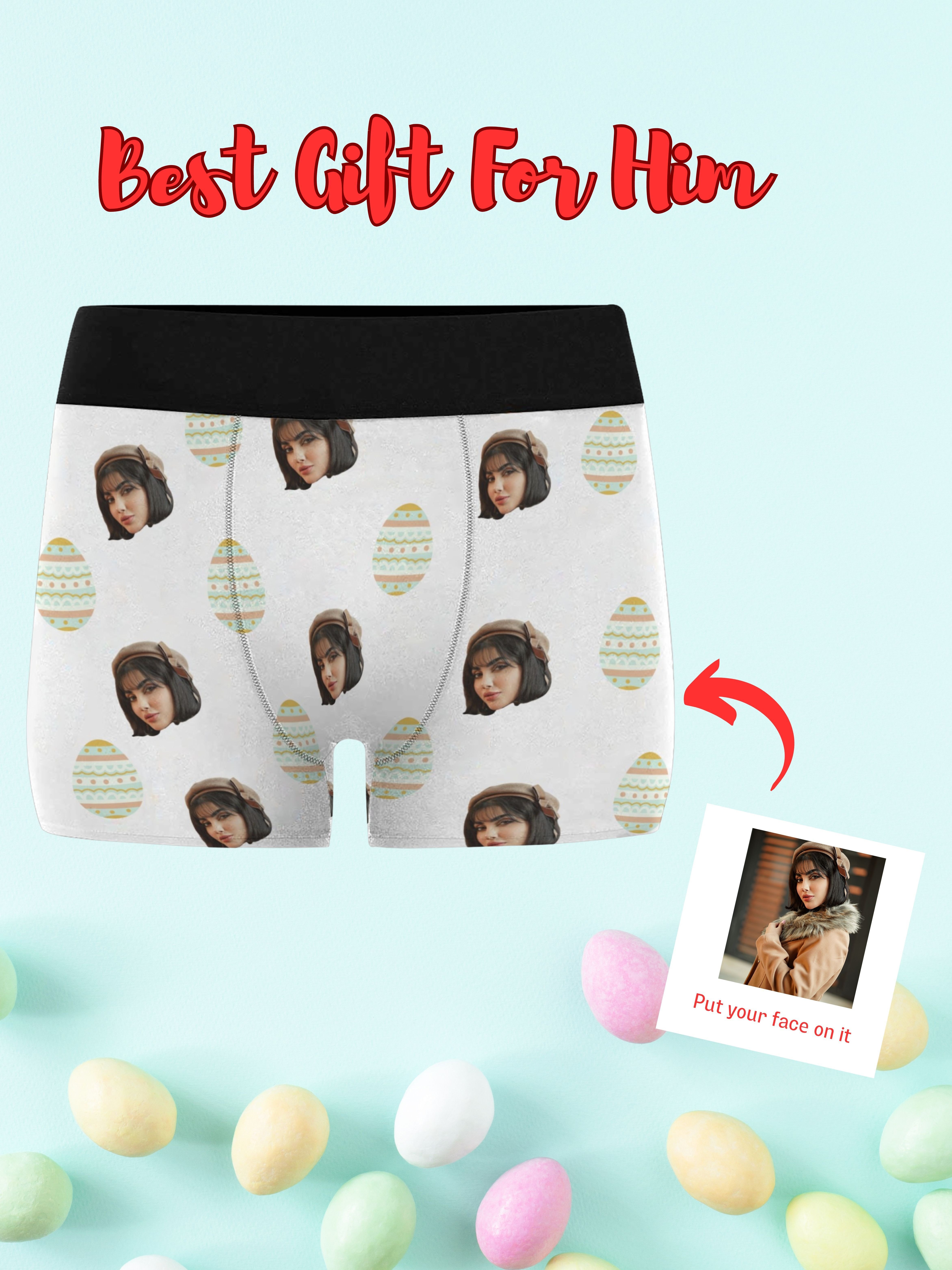 Personalized Pattern Underwear Hot New Customized Face - Temu