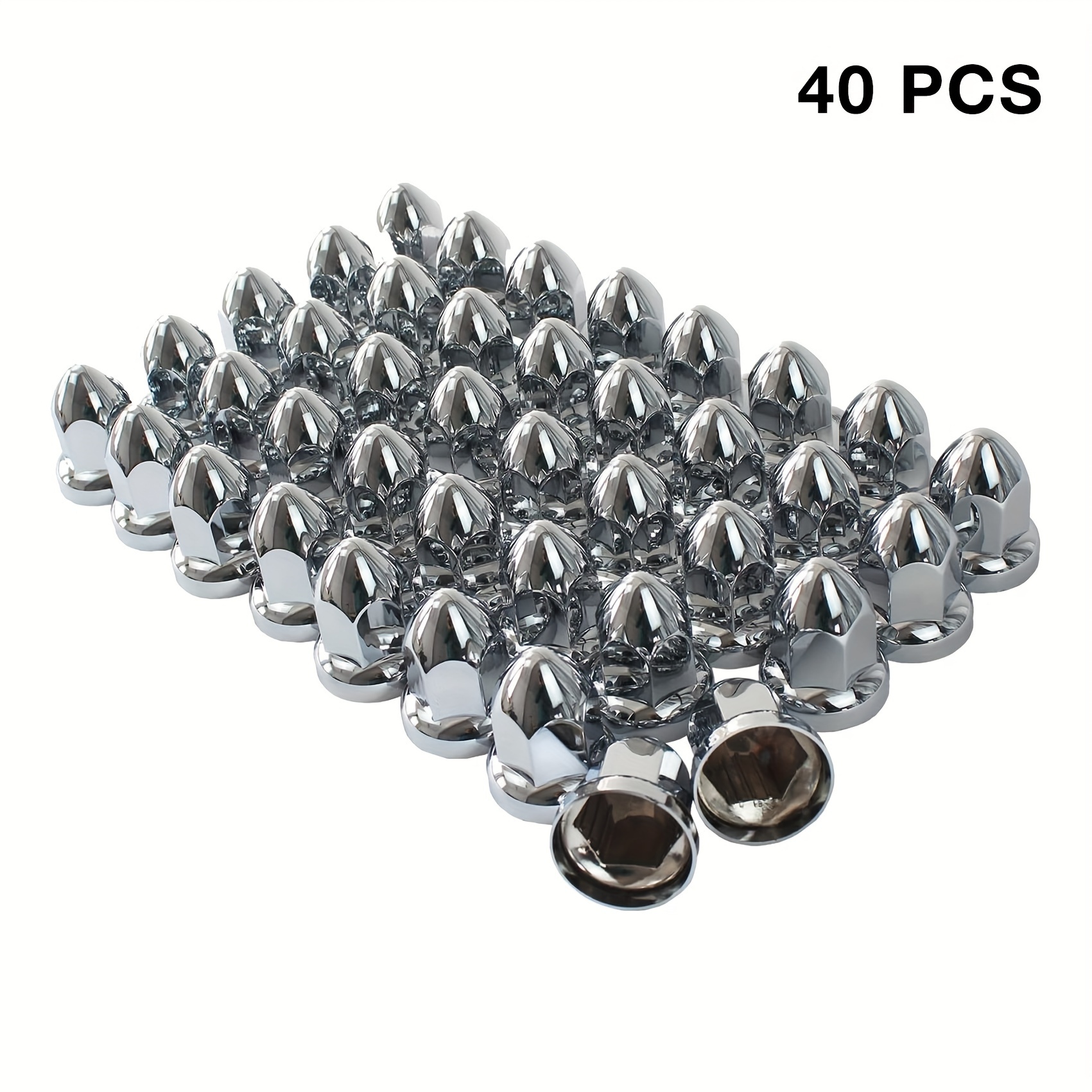 

40/60pcs Universal Plastic Bullet Flanged Covers, Abs Material, For Semi Trucks