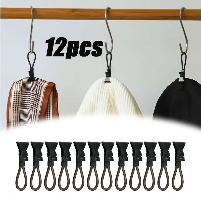 E-shop 12 Stück Metall Haushalts Handtuchclips, tragbare Kleidungs- und Handtuchbügel, geeignet für Kleidung, Handtücher usw., multifunktionale Küchen-