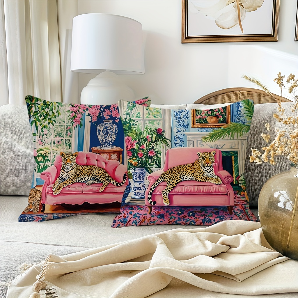 2d 4pcs throw pillow covers 17 x 17 inch vintage Temu