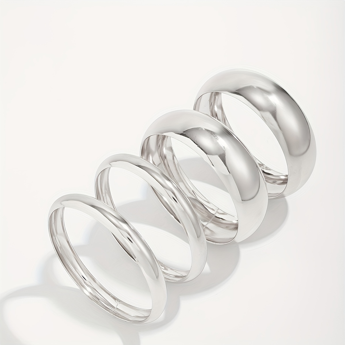Festive Minimalist Chunky Bracelet Set, 3pc