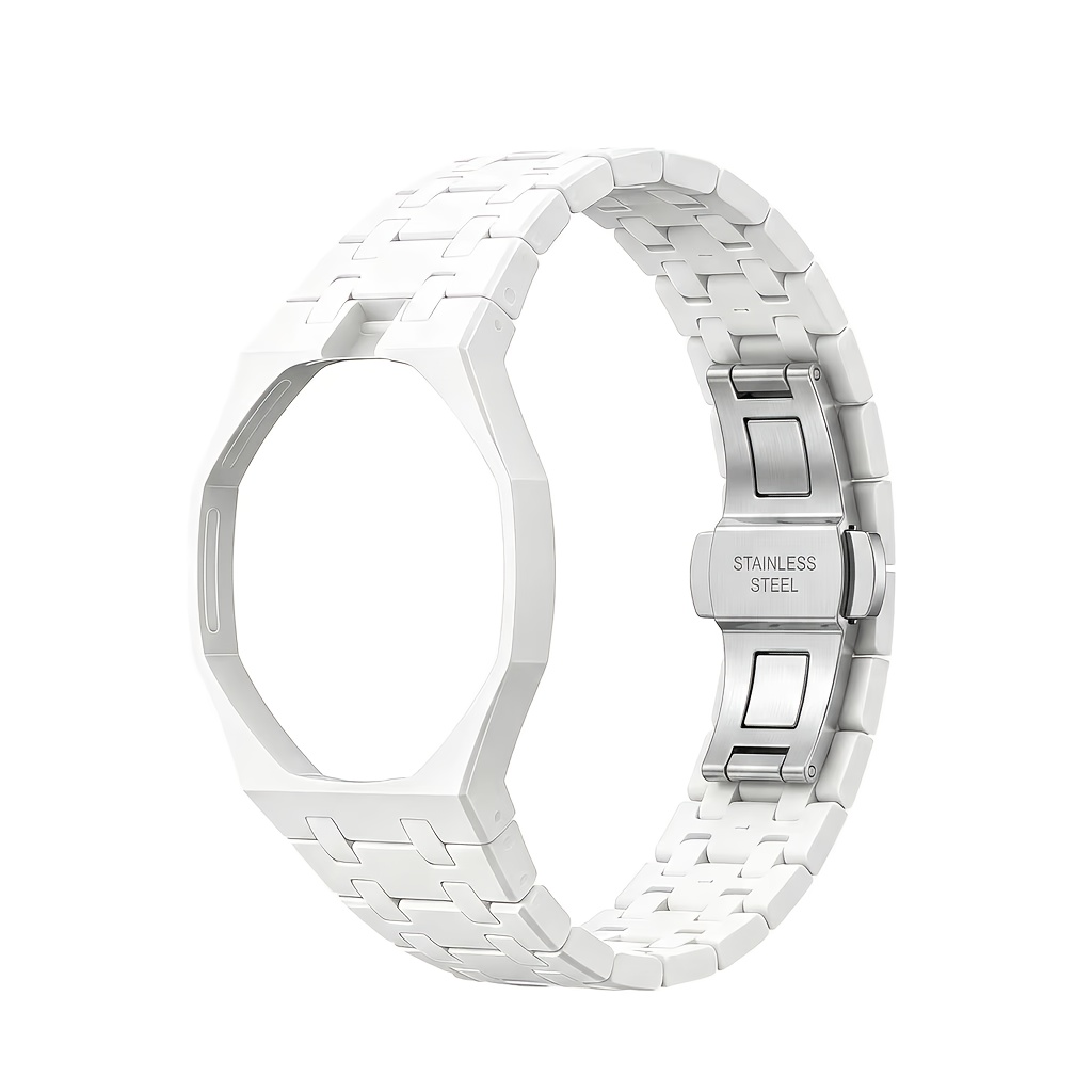 TEMU For Case & Strap Upgrade - Collaboration Edition Modified Cover & Strap Set With Folding/ Clasp, Suitable For Brand