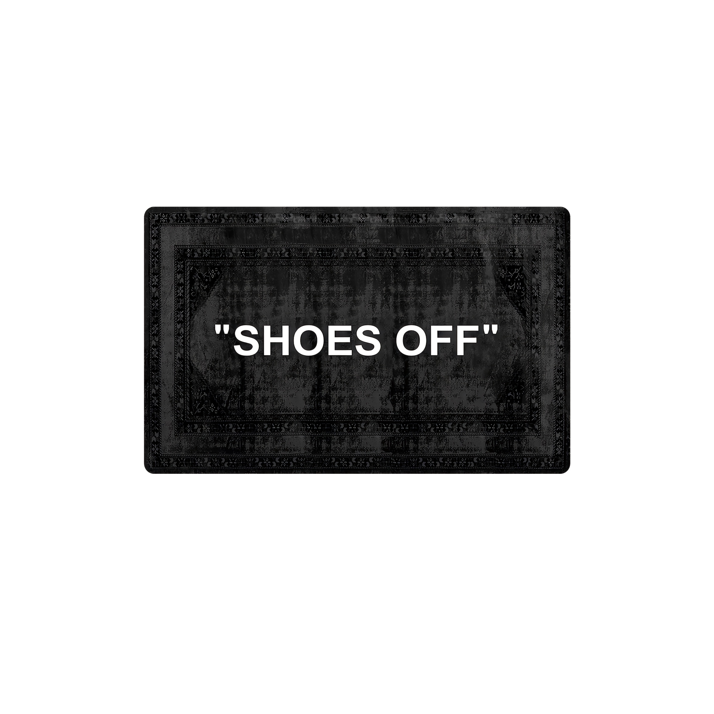 1pc, Please Your Shoes. The Floor Mat Has An English Pattern And Is 1cm Thick Room