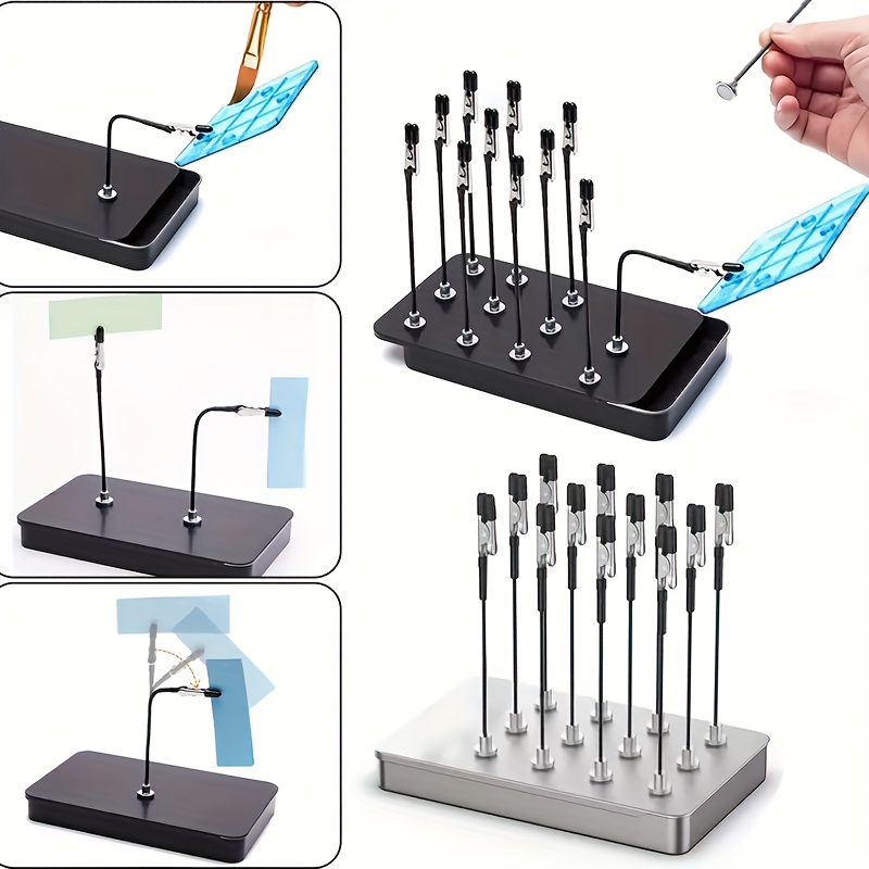 Manyetik Taban Model Boyama Klips Seti, 10'lu Esnek Krokodil Çıkartma Model Montaj Hobisi Araç Kitleri, 14+ Yaş için Miniature, El Sanatları ve DIY Projeleri için Uygun