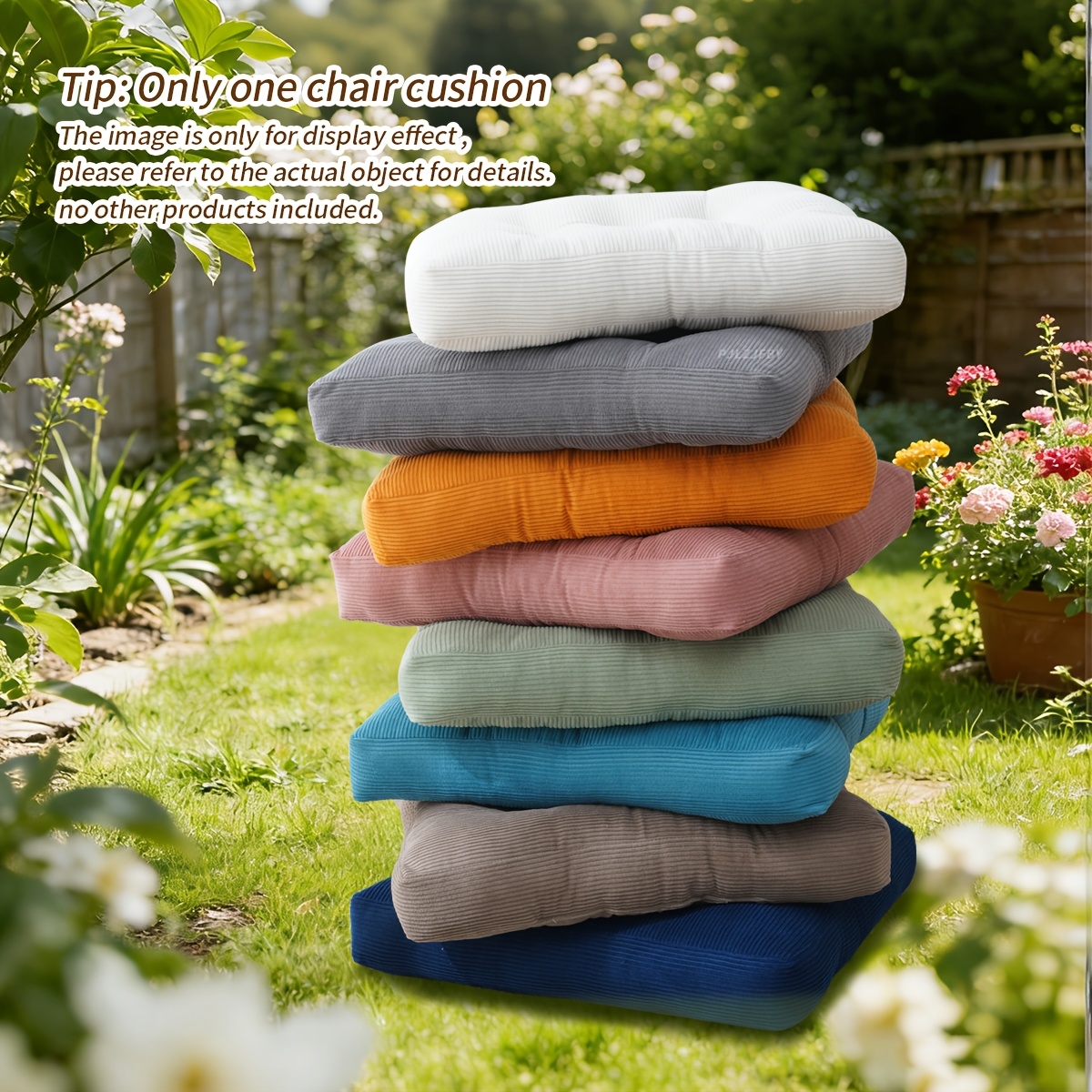 Cushion for Outdoor Courtyard Crafted from Corduroy Fabric