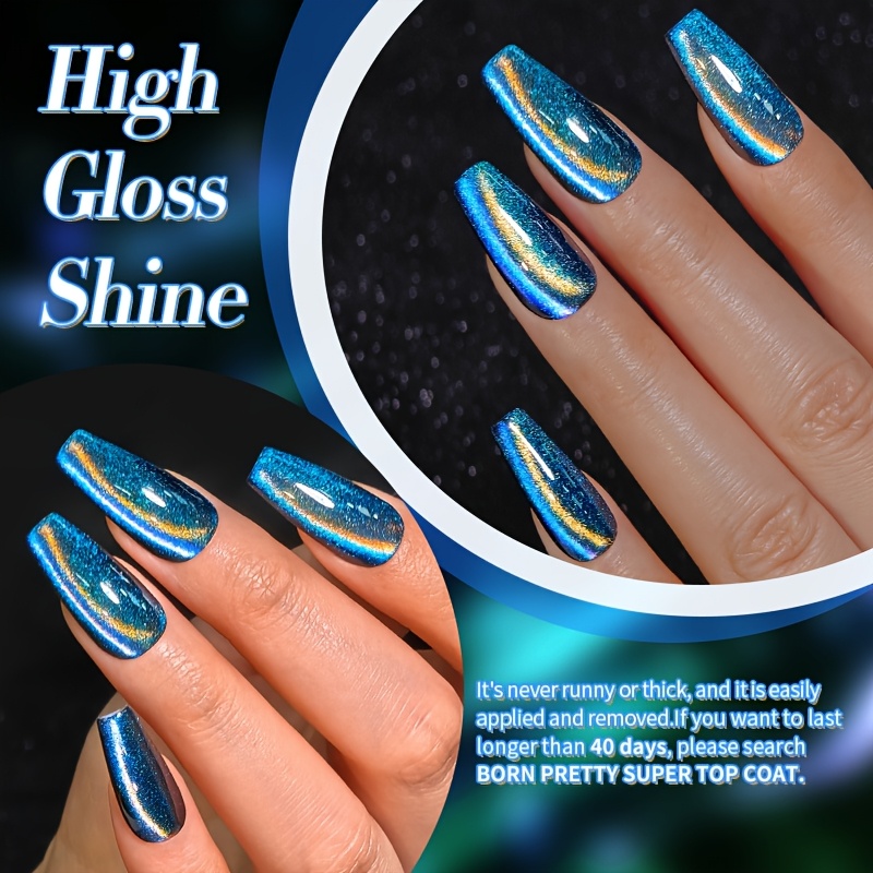* 0.34oz 6pcs 9D * * Nail * Water Light Semi-permanent Soak Off LED * Varnish