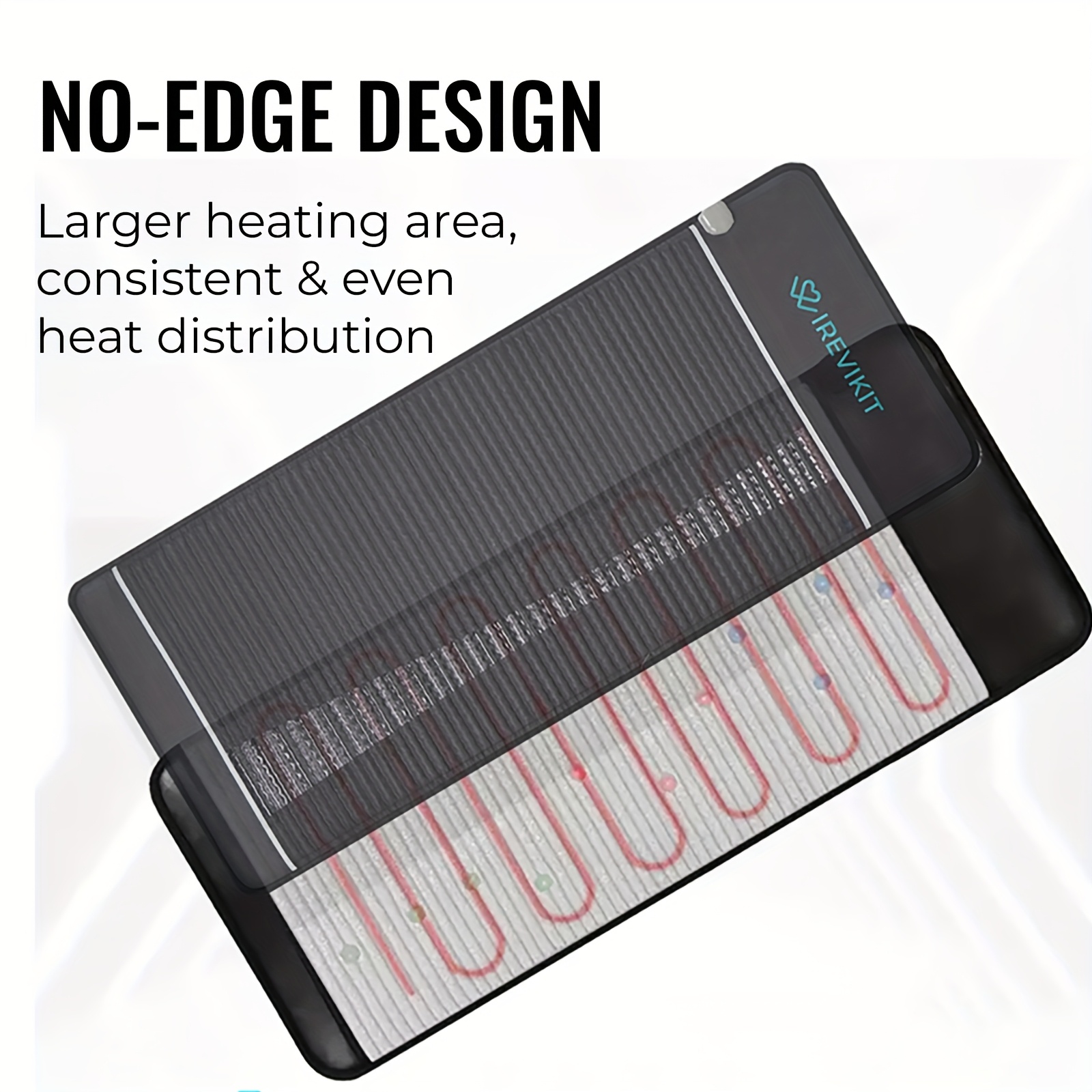   towermat midsize 59 l x 24 w   heating pad amethyst mat full body electric heating pad   mat with adjustable heat settings crystal heating pad negative ions     12 hour timer auto shut off Product details 2