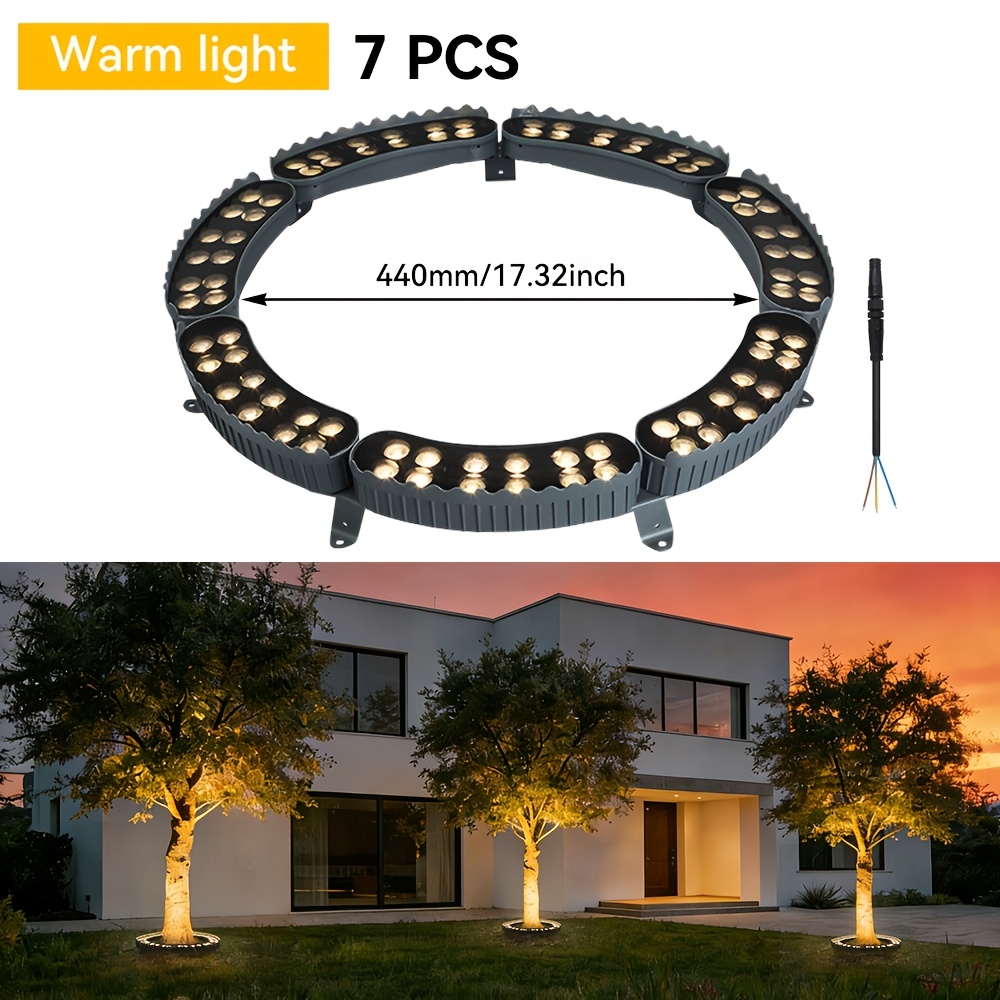 Image of Led Outdoor Tree Spotlights, Led Wall Washers, Aluminum Landscape Lawn Lights, Ip65, Used Under Large Trees And Cylindrical Cones Outdoors - Cool White/warm White/rgb