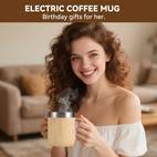 usb powered coffee heater and mug set with 10 hour auto off stainless steel ideal for office use no battery required christmas halloween thanksgiving coffee bar accessories travel mug with lid and handle travel mug with spout travel mug spout mug with lid mug warmer tea heater tea warmer cup heater tea little heater mug heater tea heater for brewing jug with heater on candle tea accessory tea pot base tea small heater