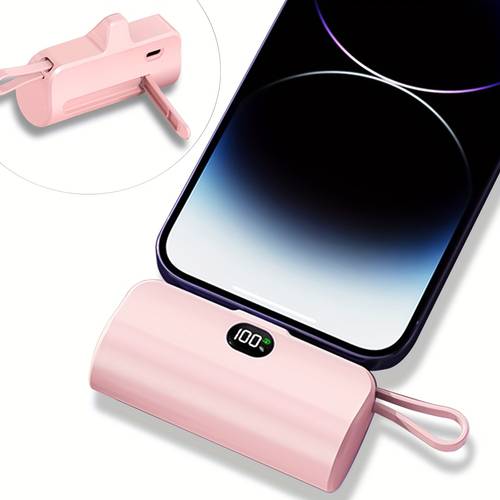 portable charger power bank 4500mah fast charging portable phone charger with lcd display stand mini battery pack compatible with phones and other mobile power supplies etc