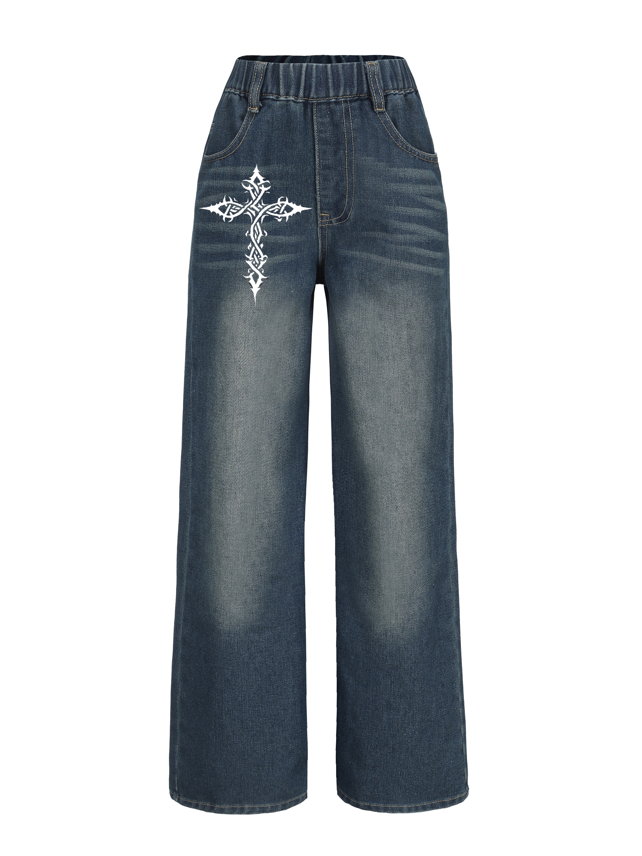 Tween Girls Raw Hem Ripped Flared Jeans Versatile & Fashionable Bootcut  Pants For Street Weekend Everyday