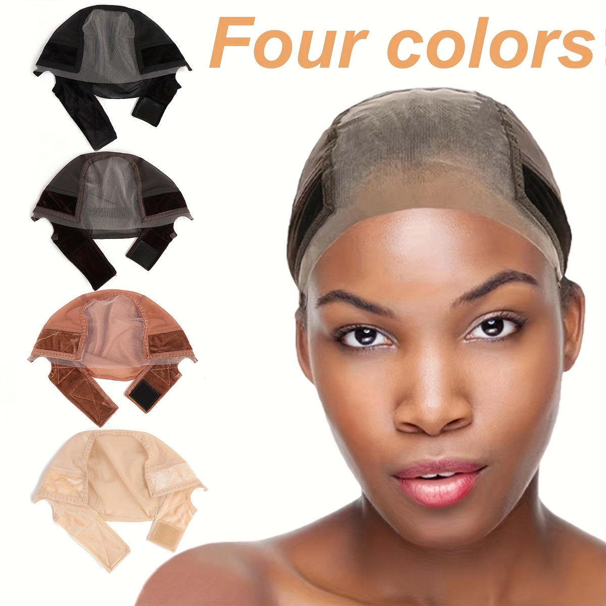 TEMU Adjustable Velvet Female Headband Wig Cap - Hd Lace Wig Making U Part With For Natural Look Hairpieces, Fit, &, Wig Accessories, Hairpiece Accessory, Cap, Versatile
