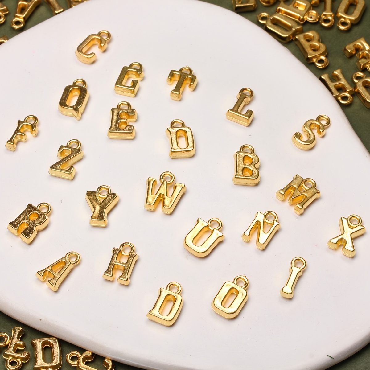 

100pcs Alphabet Letter Charms, Acrylic Mixed Letter Pendants For , Keychains, Necklaces, Handmade Craft Accessories