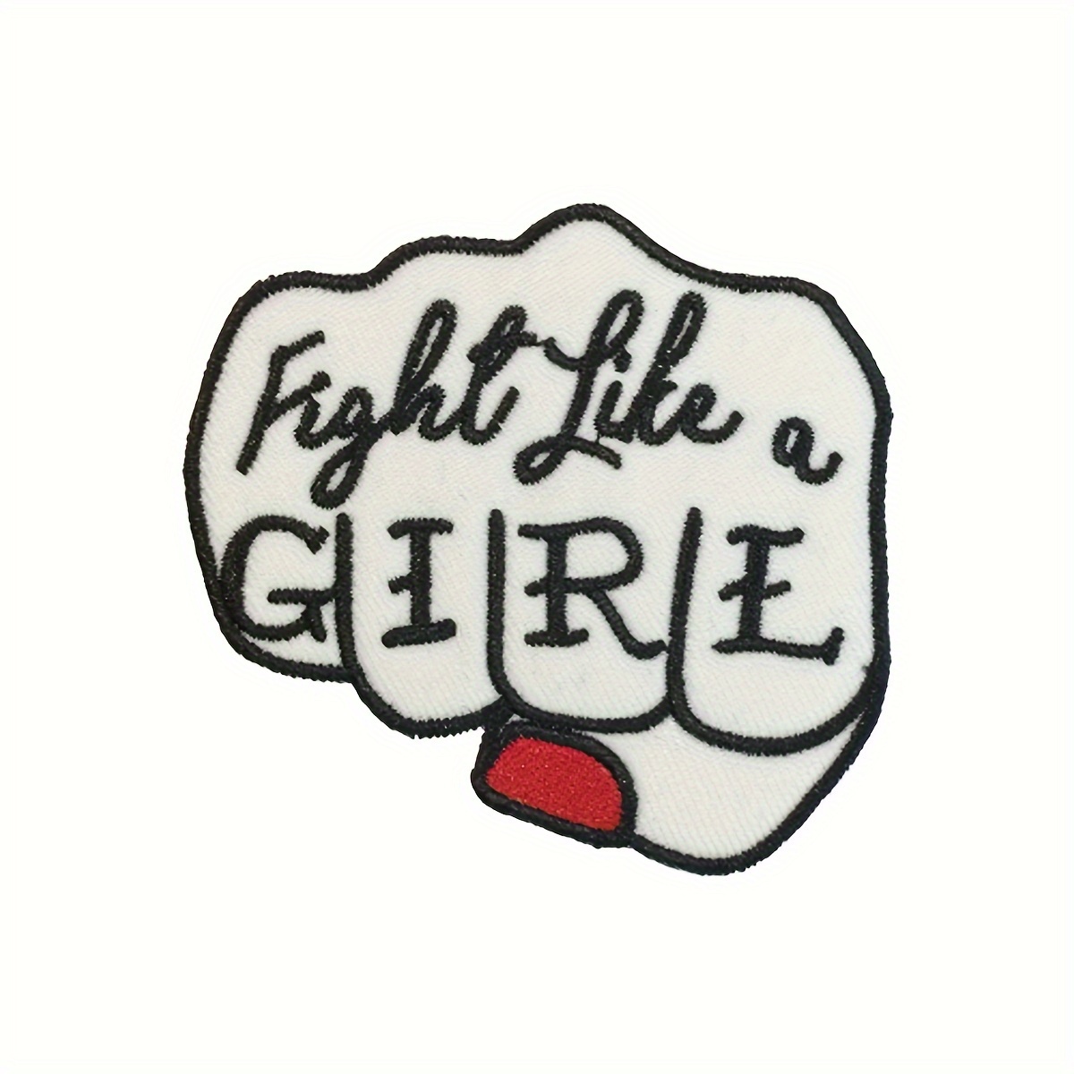 Image of 1pc, Texts On Embroidered Patches On Backpacks, Clothes And More