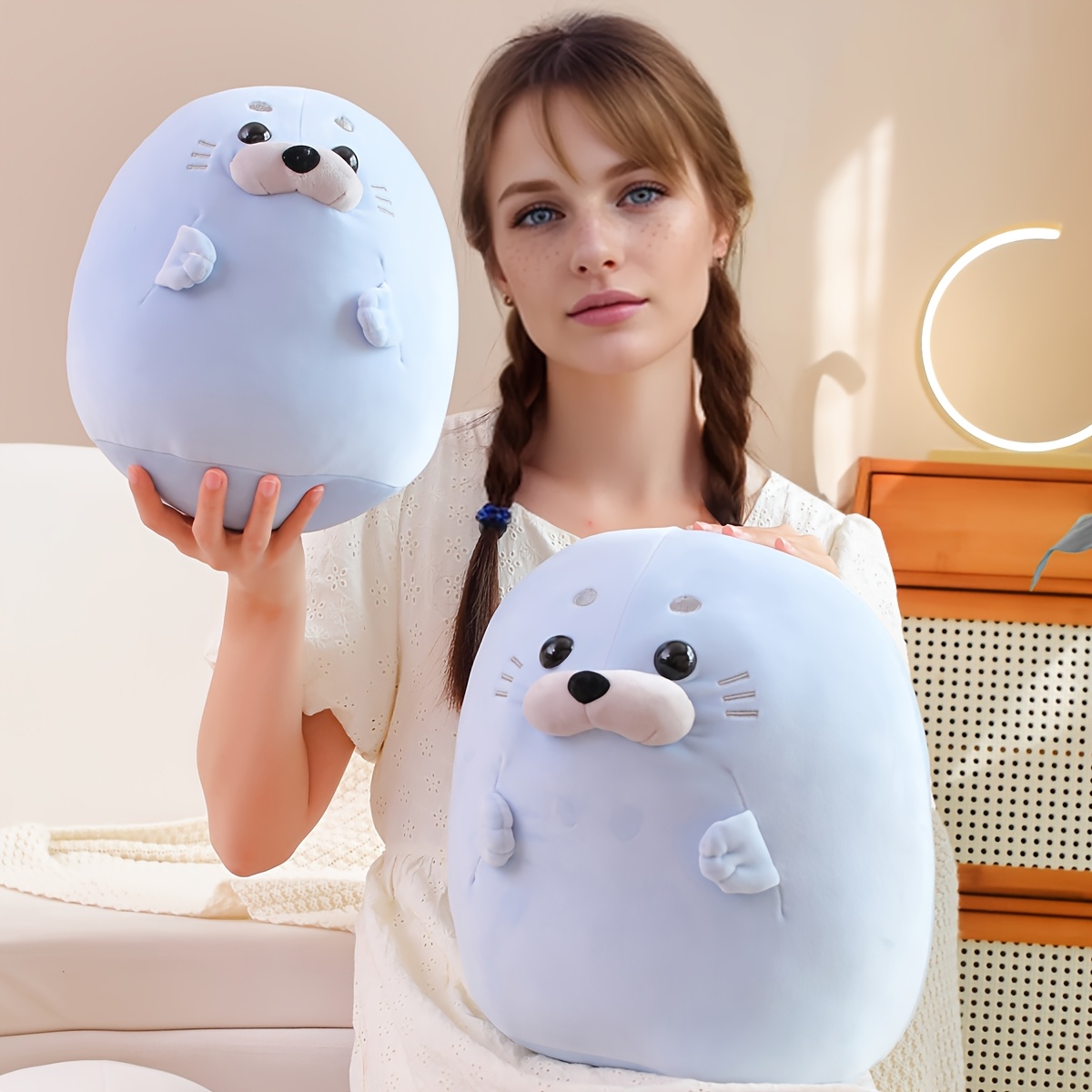 a round plush toy made cotton perfect a pillow a gift - Temu Mauritius