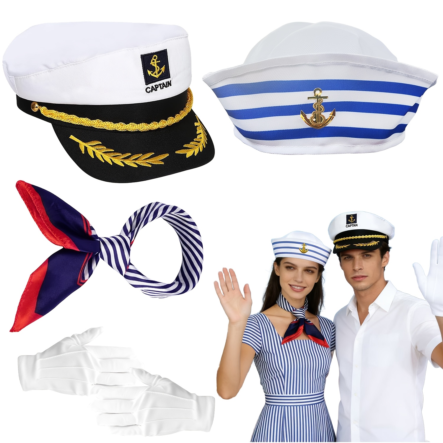 knee length dresses for ladies Women's Sexy All Aboard Sailor Costume – Johnnie Brocks main image 1