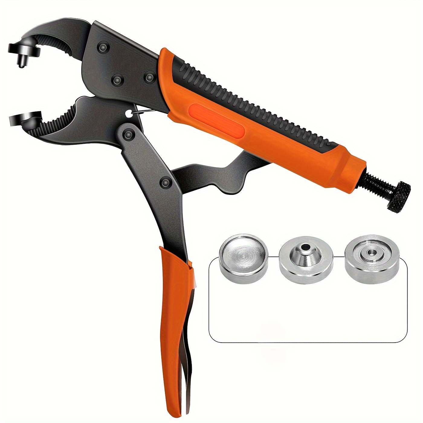 

Heavy-duty Snap Fastener Kit With Adjustable Pliers - Durable Metal Snaps For Canvas, Boat Covers & Tarps - Includes 2 Dies For Secure Installation