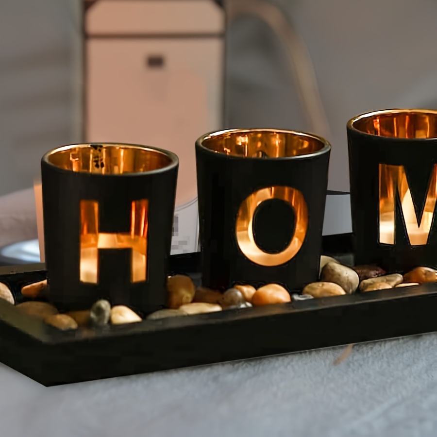 

4pcs Tea Set Wooden - For & Dining Table Decor