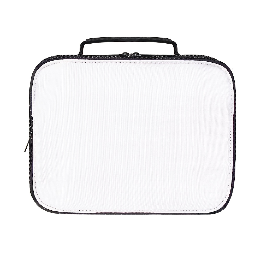 TEMU Sac à déjeuner portable contact alimentaire, boîte de transport sublimation vide pour graffiti DIY, sacs bento imprimables, porte-monnaie de