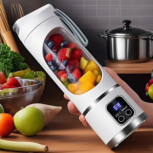 portable usb rechargeable mini blender juicer 3 12 blade 15 22oz easy for juices anywhere
