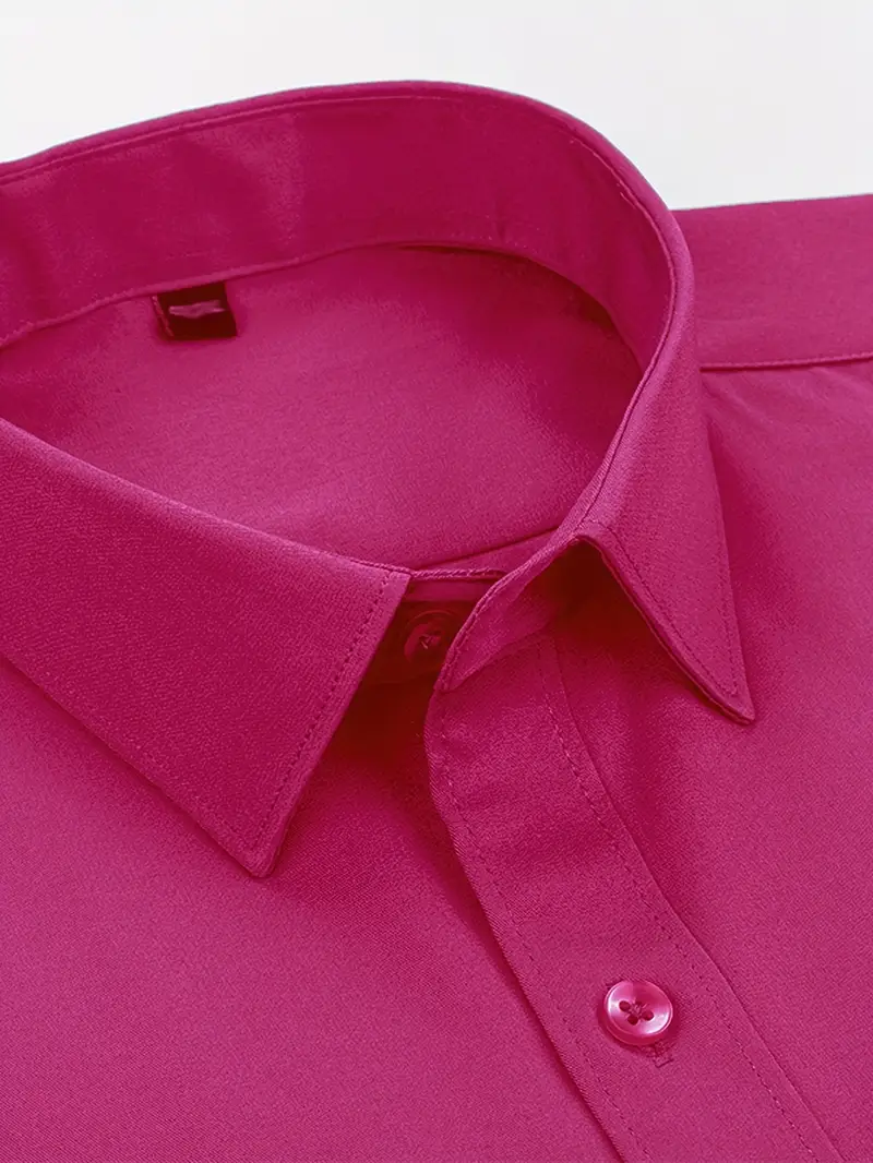 2pcs mens elastic solid color long sleeve button dress - Temu 2pcs mens elastic solid color long sleeve button dress - Temu