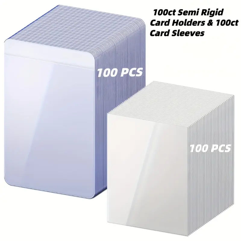 100 200pcs semi rigid card holders card sleeves psa sgc bgs - Temu 100 200pcs semi rigid card holders card sleeves psa sgc bgs - Temu