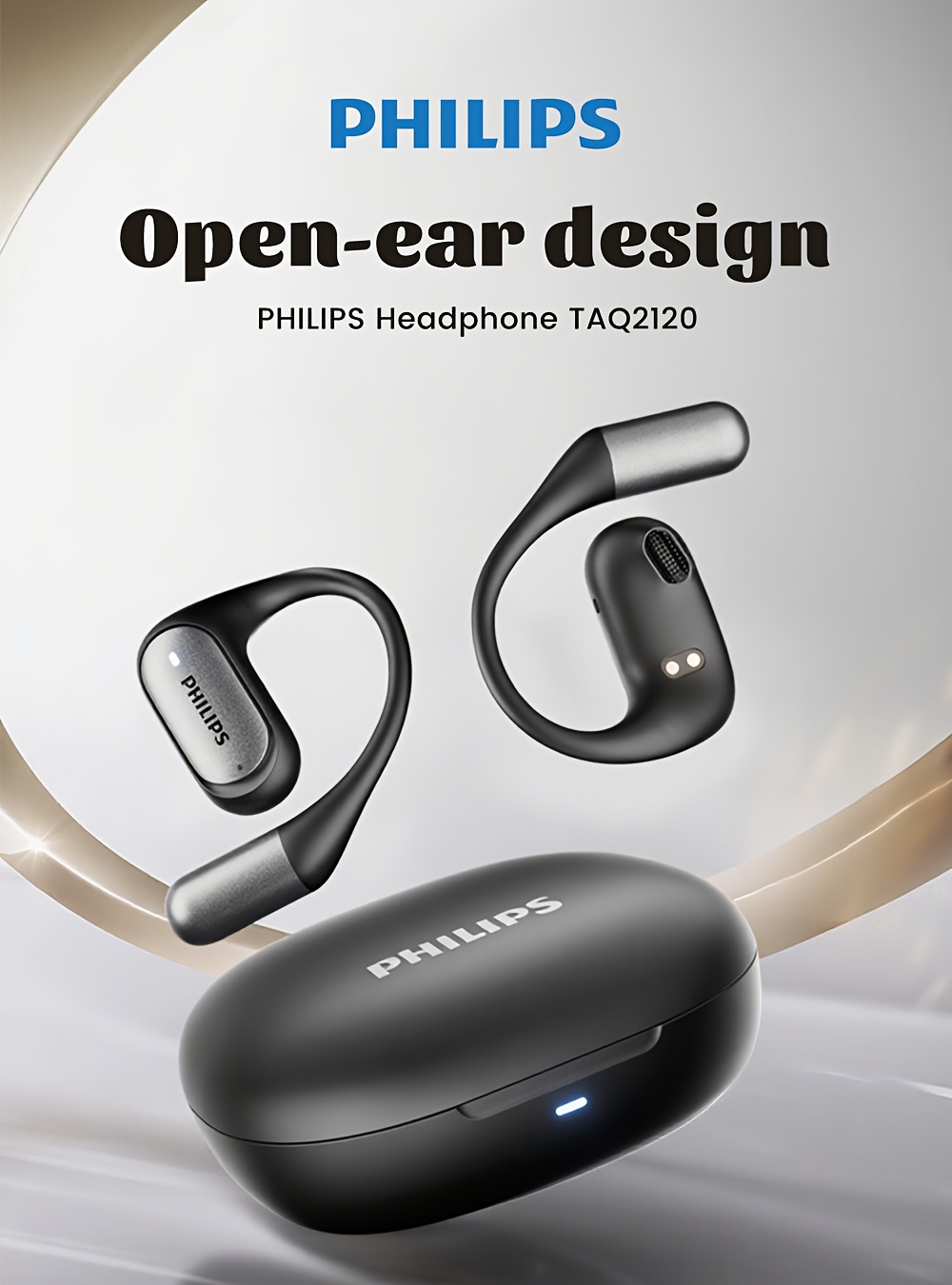 Philips TAA3719 Draadloze Over-Ear Koptelefoon | Met ENC Ruisonderdrukking | Voorzien van een 400mAh Batterij | Biedt 20 Uur Speeltijd | Draadloze 6.0 Technologie | Inclusief Ingebouwde Microfoon | Ideaal voor Telefoongesprekken, Sport