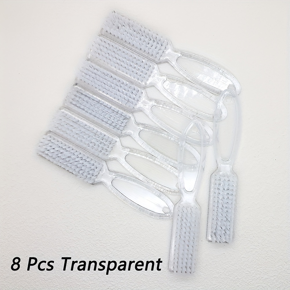 Multifunctional Transparent Nail Cleaning Brushes Set