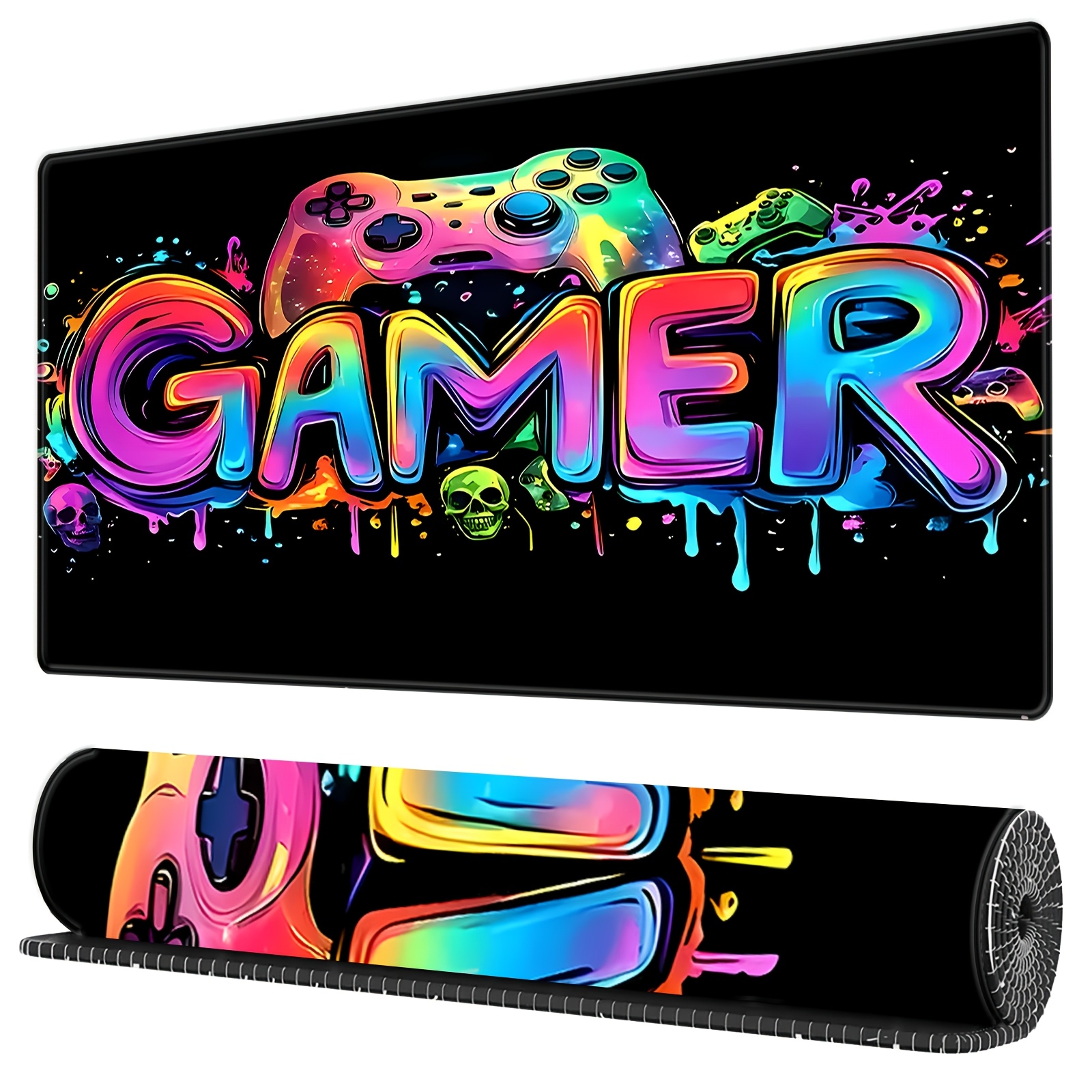 

Bhjlaxr Large Gaming Mouse Pad - Non-slip, Washable Desk Mat With For Computer, Extended Keyboard And Mousepad, Office Accessory