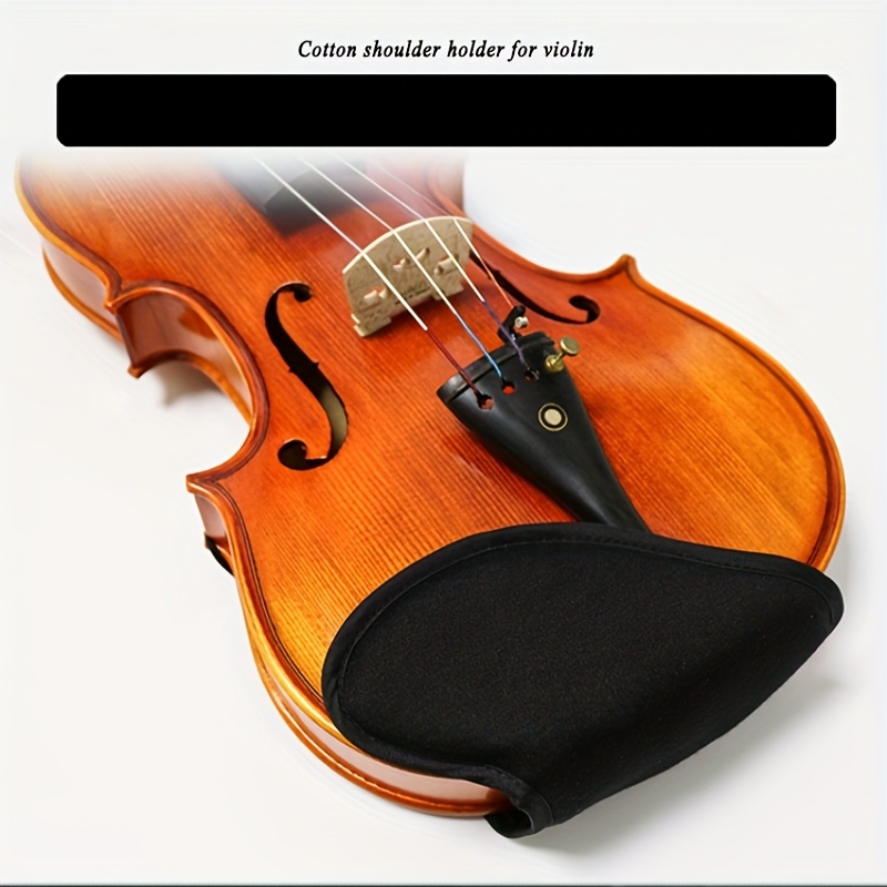 Violin Shoulder Rest For 1/2 And 1/4 Violins, Soft Cotton Sponge - 12
