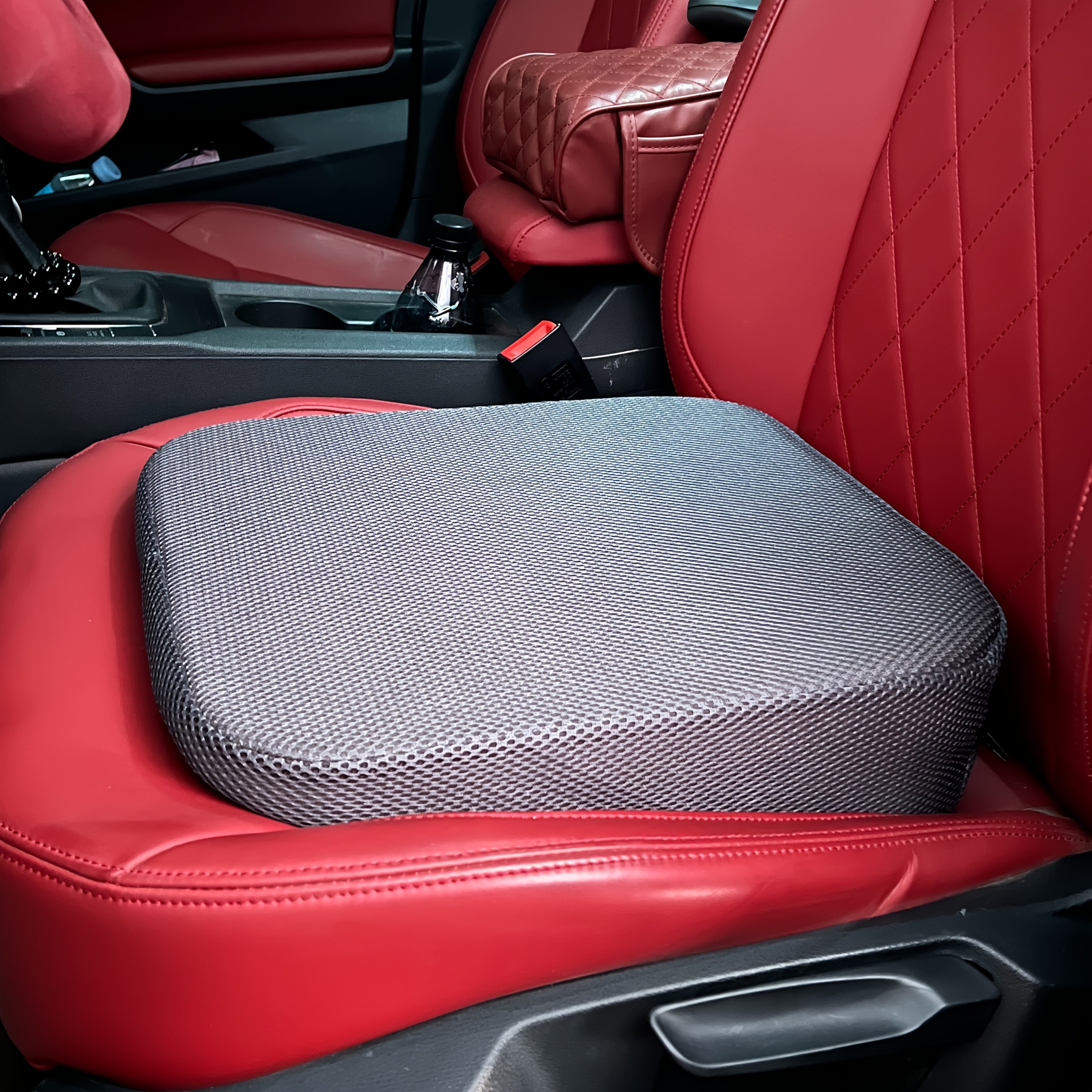 TEMU Thickened Car Seat Cushions The Seating Position, Filling In The Depressions And Improving Visibility