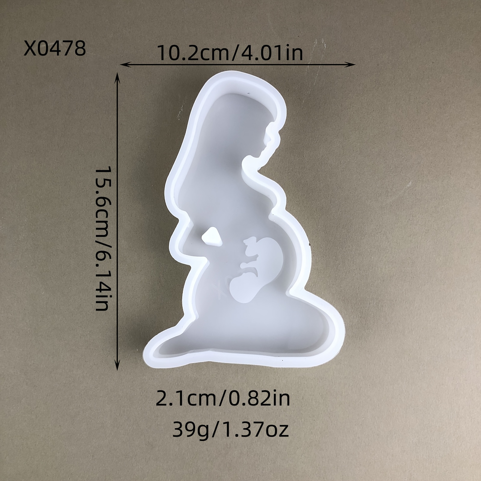 Pregnant Mother Three-dimensional Ornament Silicone Mold, Diy Mother's Day Plaster Ornament Silicone Mold, Home Decor Epoxy Resin Mold