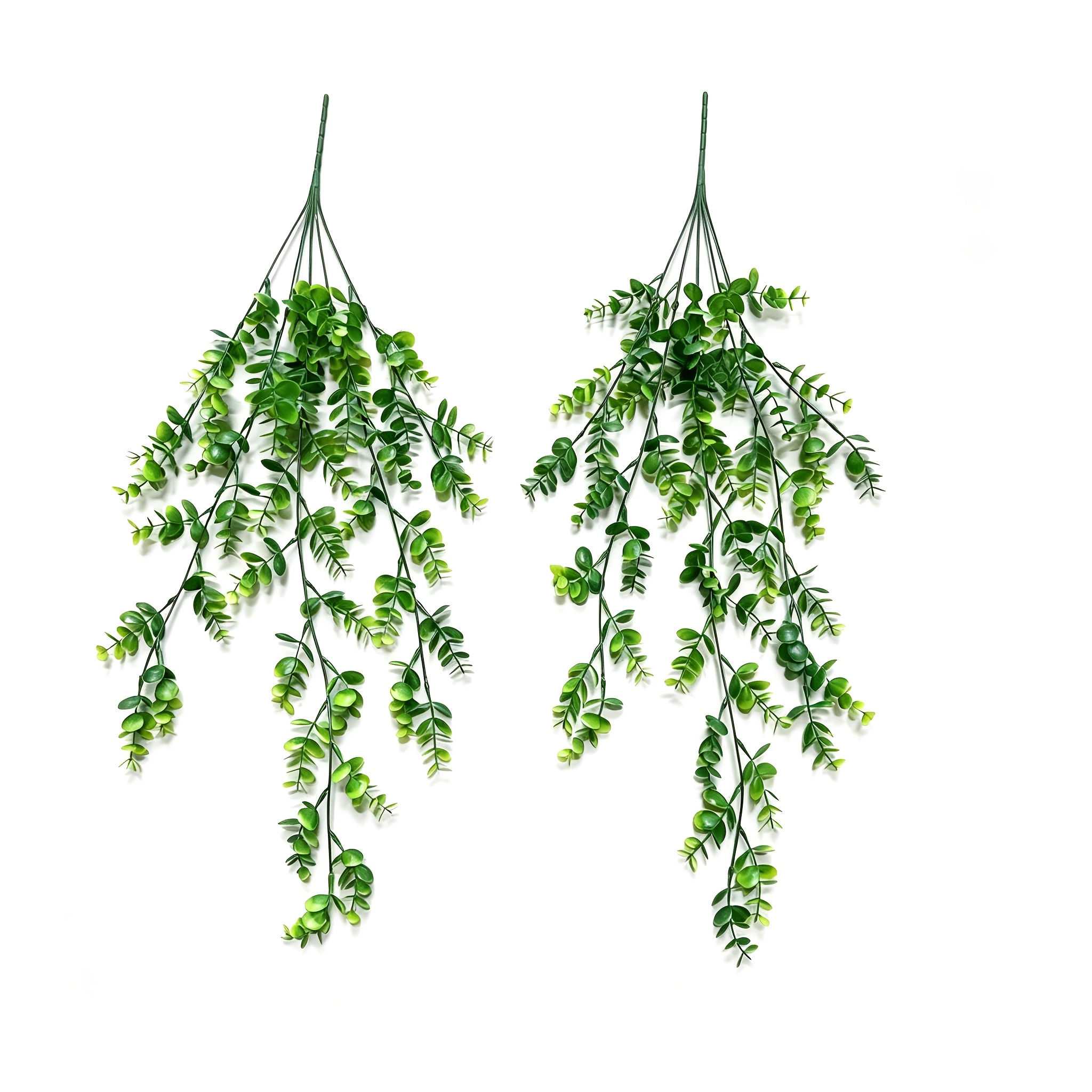 Image of 2 Artificial Large Eucalyptus Vines, Fake Eucalyptus Vines, Suitable For Indoor And Outdoor Shelf Decoration, Spring And Summer Decoration, No Electricity. , Holiday Party Decoration, Etc.