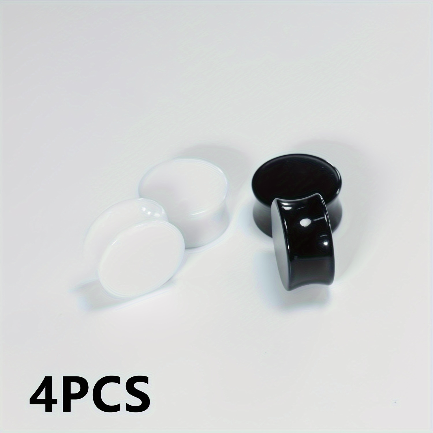 TEMU 4pcs Women Street Punk Acrylic Ear Expander Set Daily Beach Travel Casual Work Party Concert Party Sport Wear Elegant -garde Hip Easy Romantic