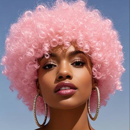 wig large curly curls trendy and essential for european