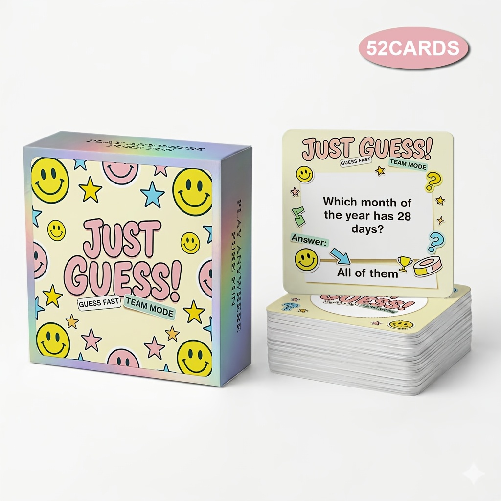 TEMU Word-guessing Board Game With Timed Rounds & Team Competition - Portable Paper Card Suitable For Parties, Team-building, Travel - Brain For &,