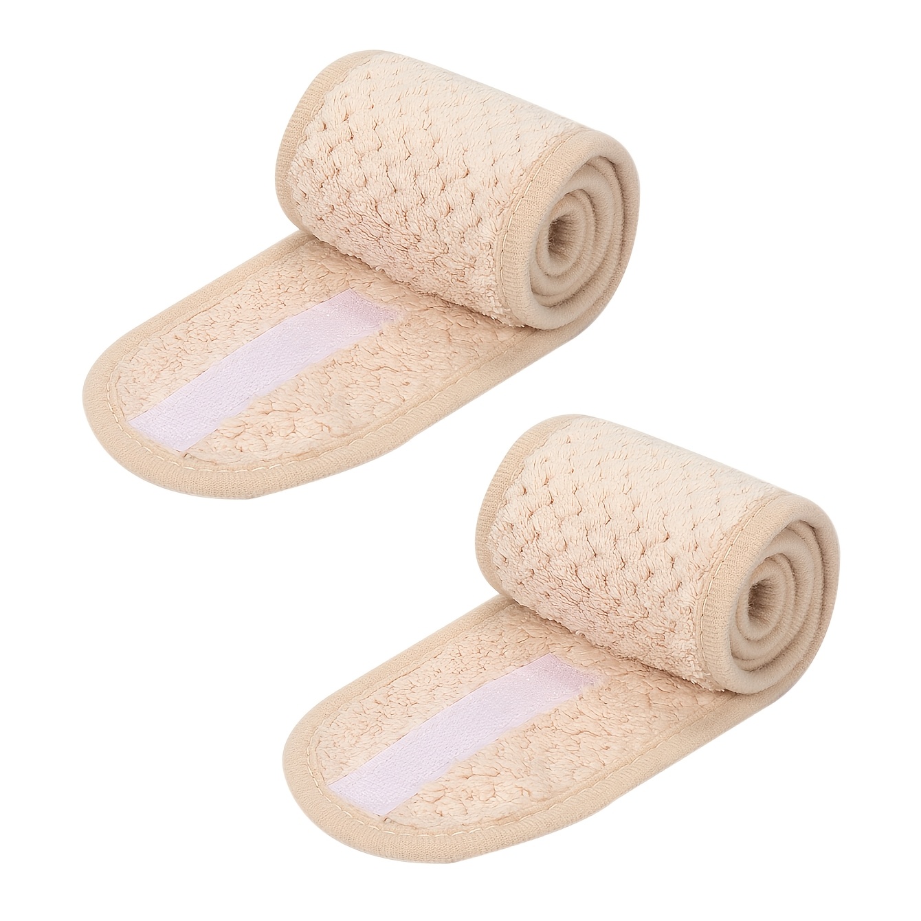 TEMU 2pcs de bandeau Xiaoboluo Ge, convient à tous les types de peau, idéal pour le lavage du visage, le nettoyage du visage, l'application du