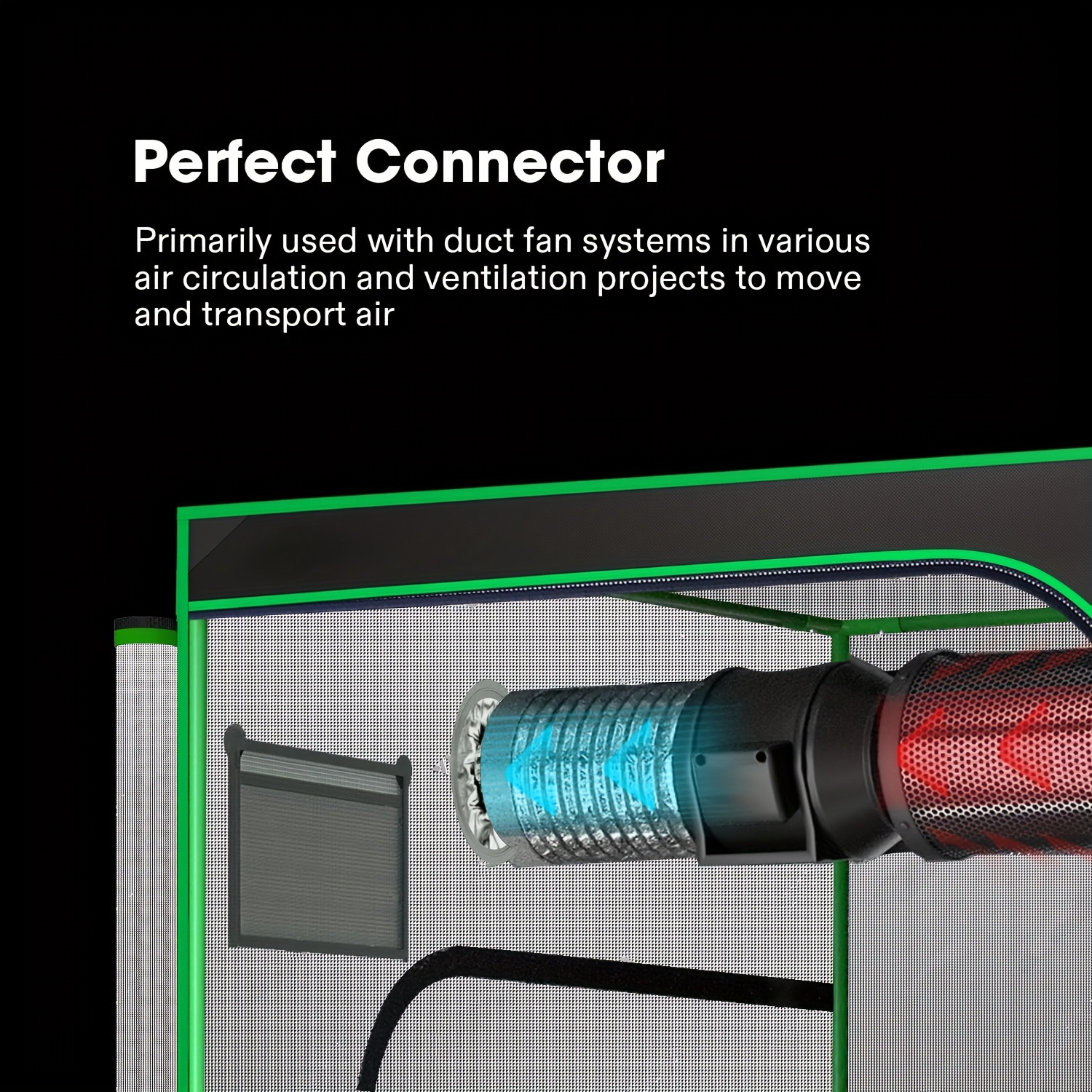 1pc Heavy-Duty Flexible Aluminum HVAC Duct Non-Insulated, with Two Secure  Clamp Connections, for Residential/Commercial Heating, Ventilation, Air