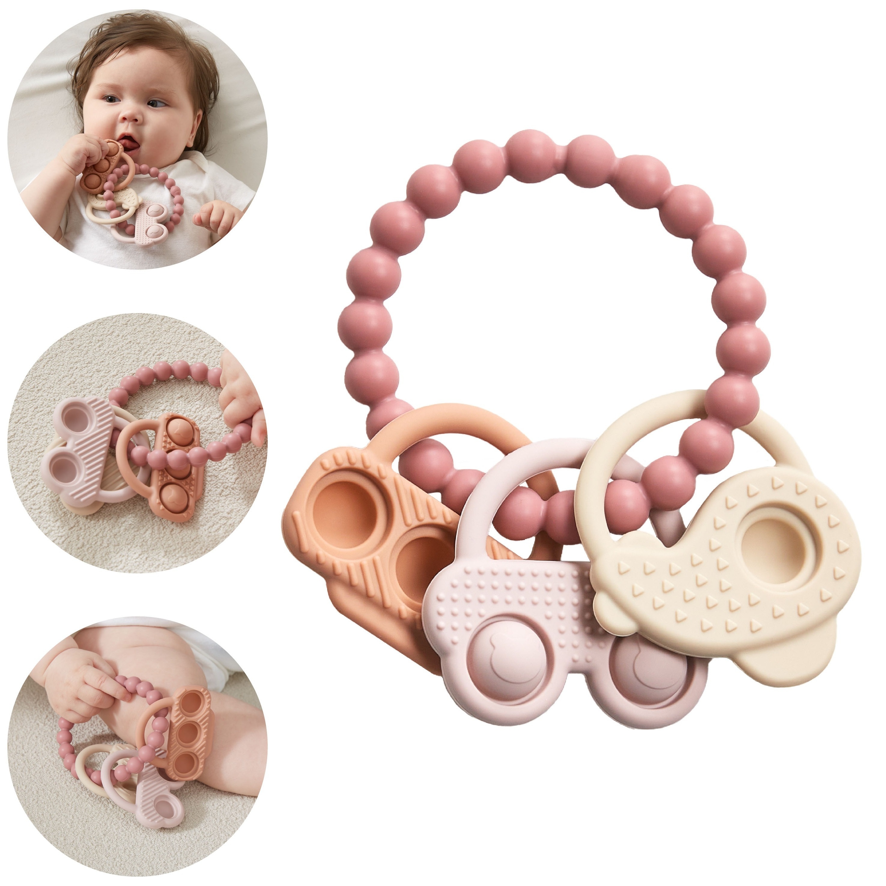 

Teething 3-12 Months, Teethers, And Textured Teethers For Babies