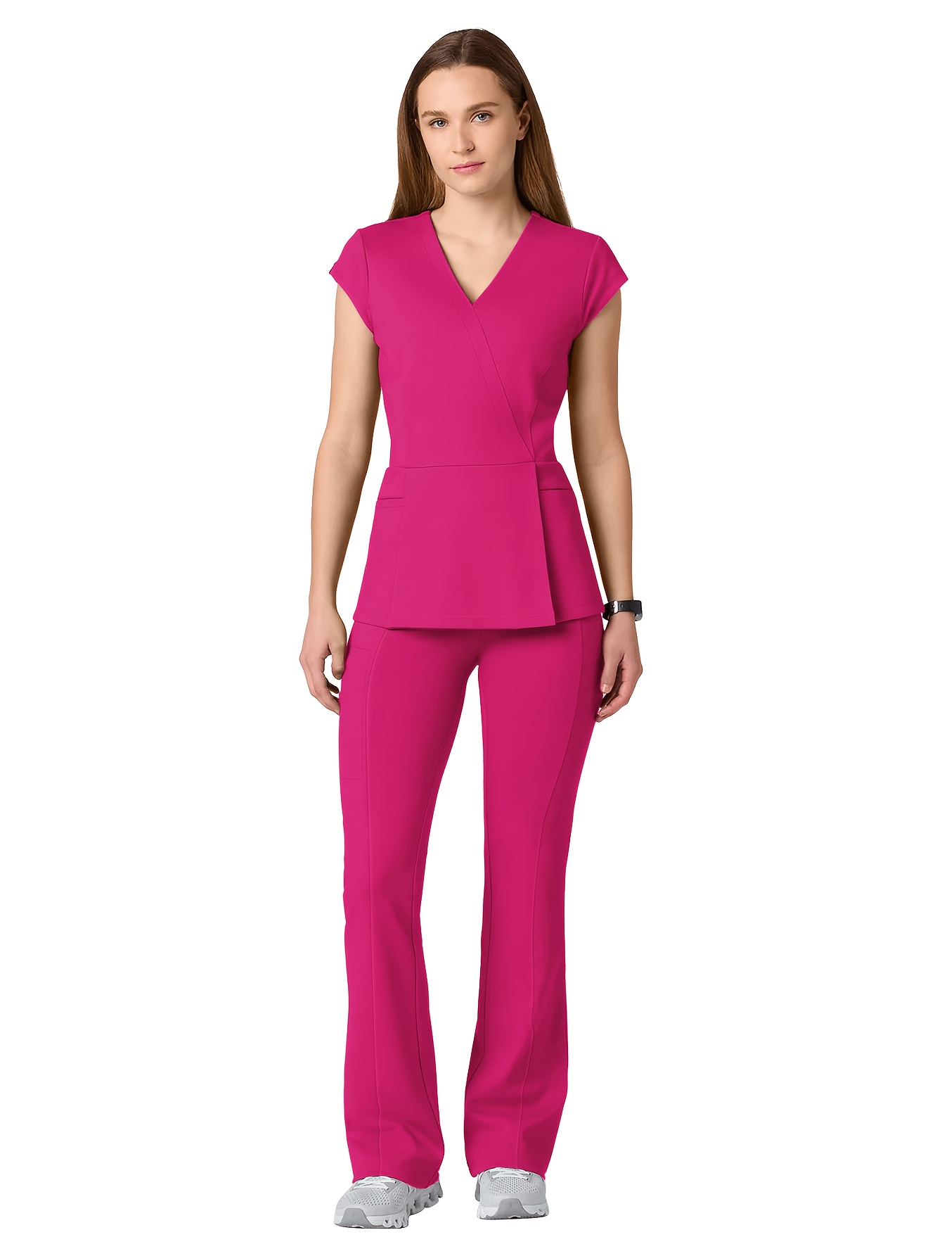set breathable womens elastic jogging nurse