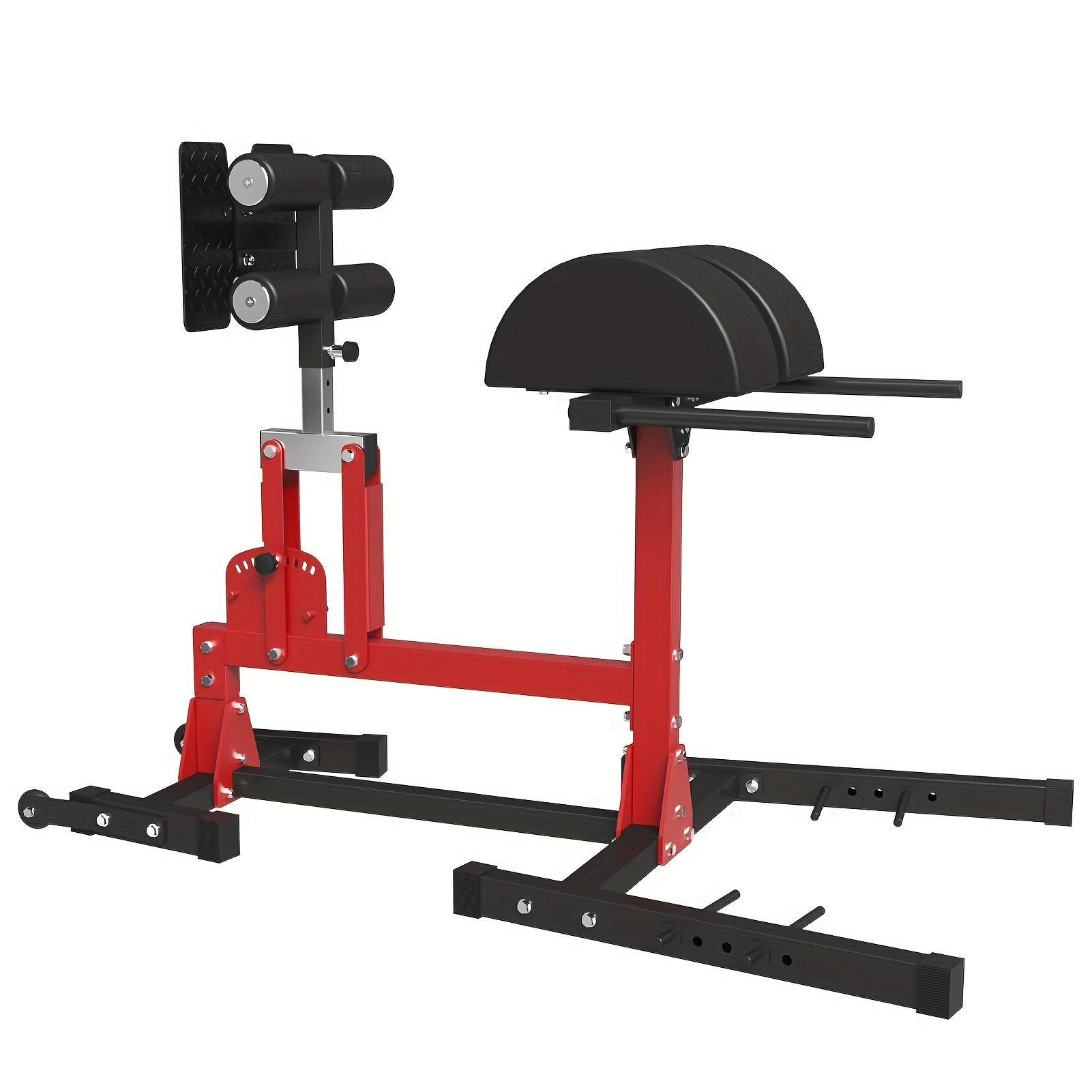 

800lb Capacity Adjustable Glute Ham Developer Machine () With , Machine Pegs, Resistance Method Weight, Workout Fitness Machine, Without Battery