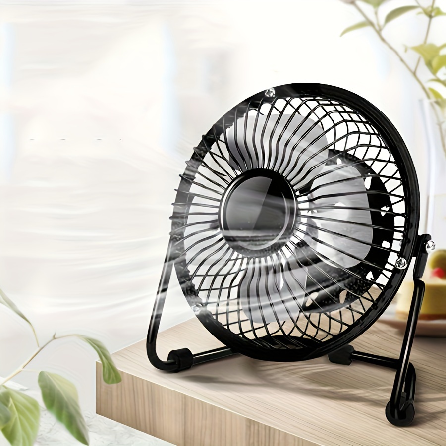 

Quiet Usb Desk Fan: Metal Construction, Usb Power, Suitable For Home And Office Use