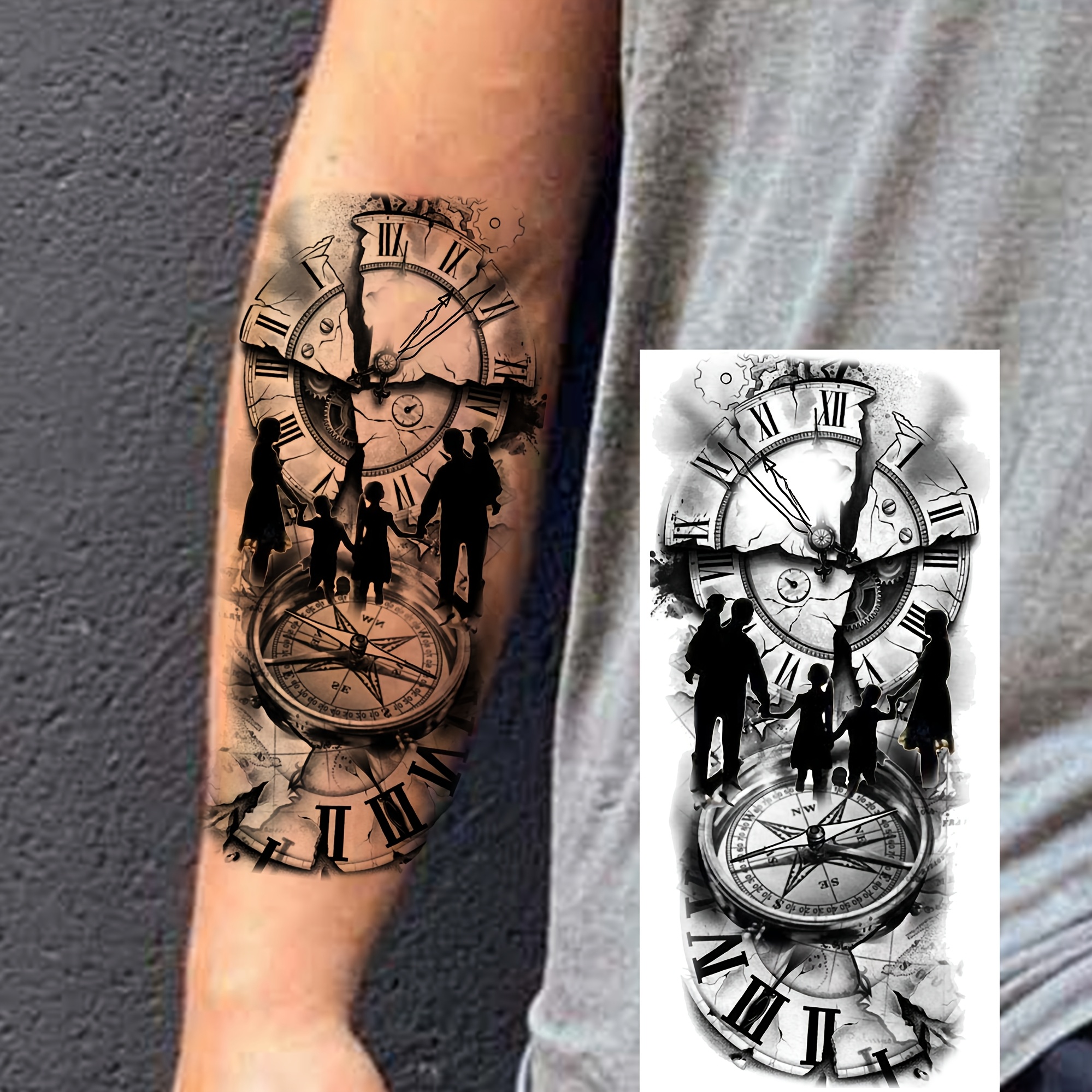 Compass pointing back to family