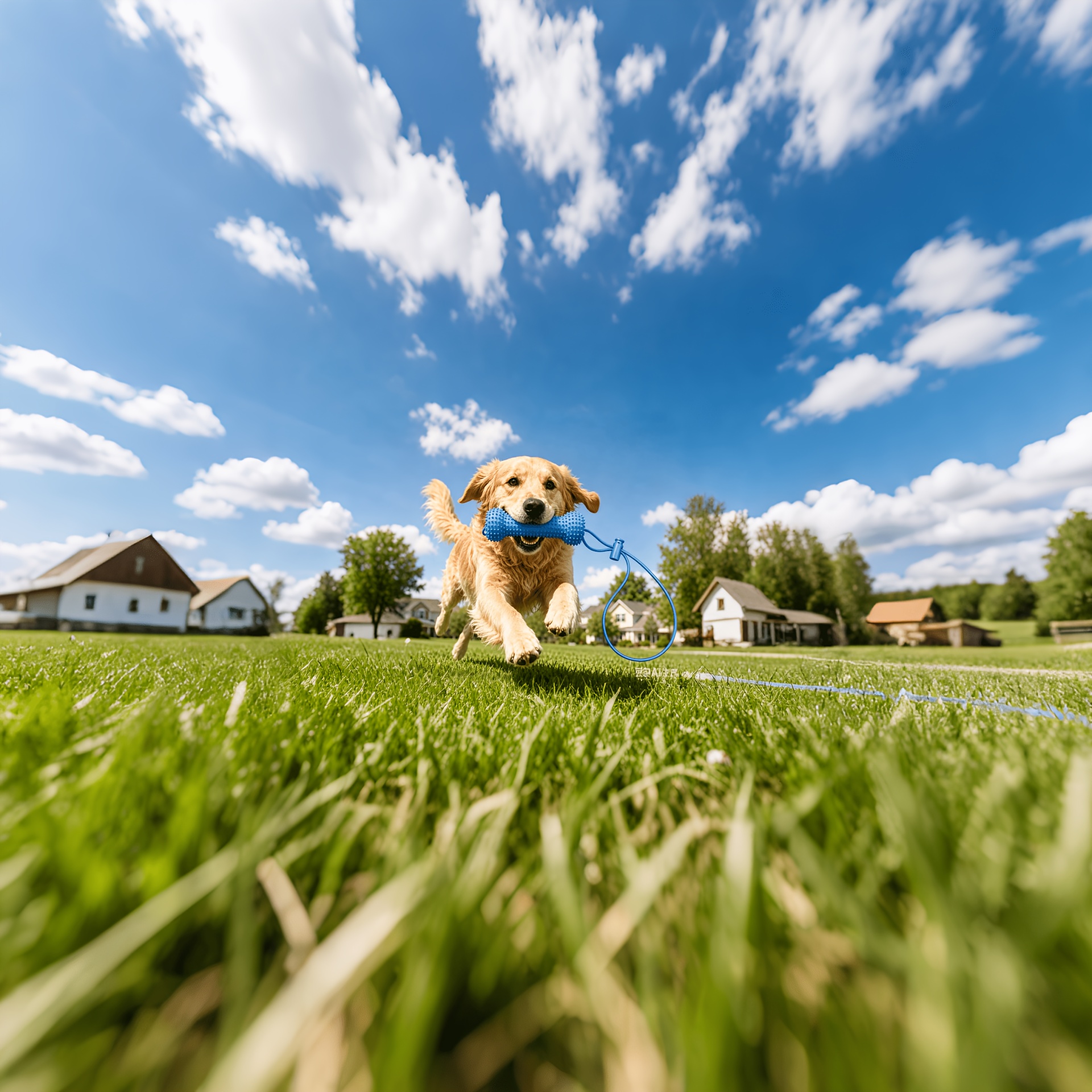 a new durable dog chew toy with an adjustable hanging rope and interactive pulling       versatile and   used for cleaning teeth in     used   at home and outdoors Product details 4