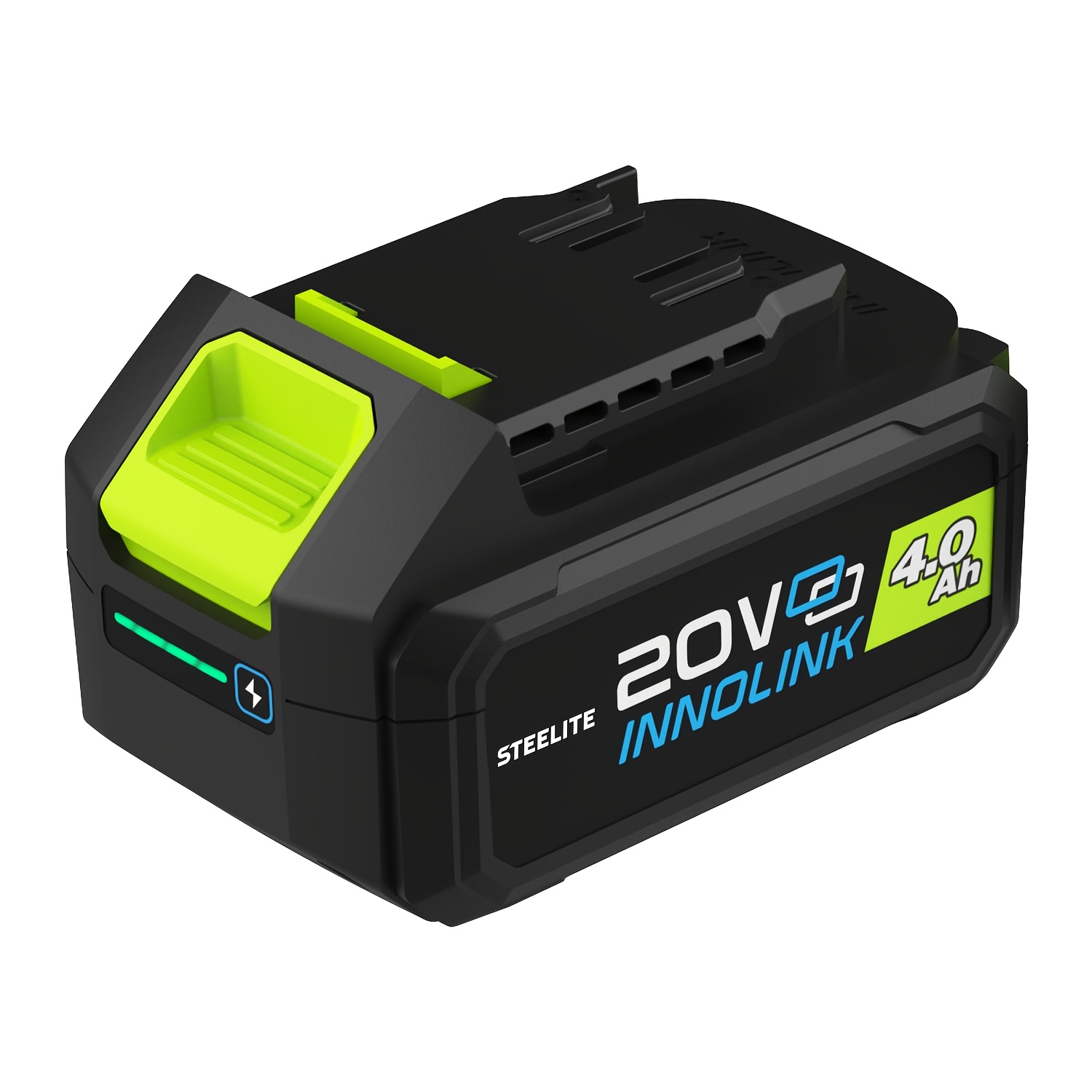 TEMU Batterie Deli 20V 4.0Ah pour tondeuses à gazon, compatible avec les déneigeuses à chenilles et les outils électriques