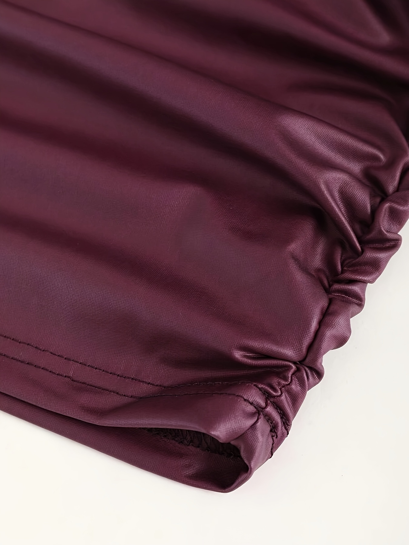 Women's Elegant Halter Neck Backless Summer Top - Glossy Black Stretchy Slim Fit Machine-Washable Shirt for Casual & Formal Wear, Evening Wear, Smooth Texture, Comfortable Fabric