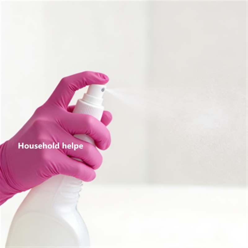6/10 Pairs Disposable Nitrile Gloves | Isolate Stains, Prevent Dirt and Oil, Ideal for Wiping Windows, Mopping Floors, Washing Cloths, and Dishes, Frees Hands from Roughness, Essential for Home Use